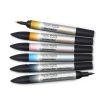 Winsor & Newton Promarker akvarell ecsetfilc, 6 db - Ég színek