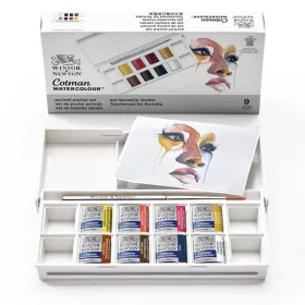   Winsor & Newton Cotman akvarellfesték készlet, 8 db - portré
