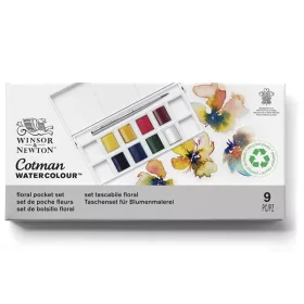   Winsor & Newton Cotman akvarellfesték készlet, 8 db - virág színek