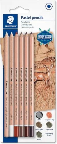 Staedtler pasztellceruza készlet 5+1
