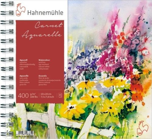 Hahnemühle Carnet de Voyage spirálos akvarelltömb, 400g, 15,3 x 25 cm