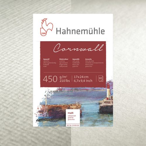 Hahnemühle Cornwall akvarelltömb, több méretben - 450 g, 24x32 cm