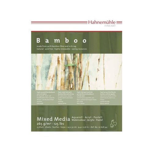 Hahnemühle Bamboo Mixed Media papírtömb, 265 g/m², 24*32cm, 25 lap