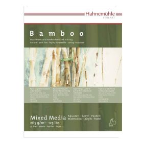   Hahnemühle Bamboo Mixed Media papírtömb, 265 g/m², 30*40cm, 25 lap