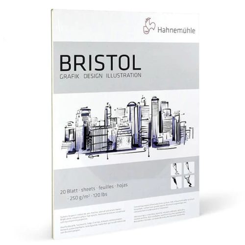 Hahnemühle Bristol papírtömb - 250g, 20 lap, 21x29,7 cm (A4)