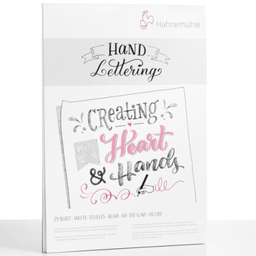 Hahnemühle Hand Lettering tömb kalligráfiához, több méretben, 21x29,7 cm (A4)