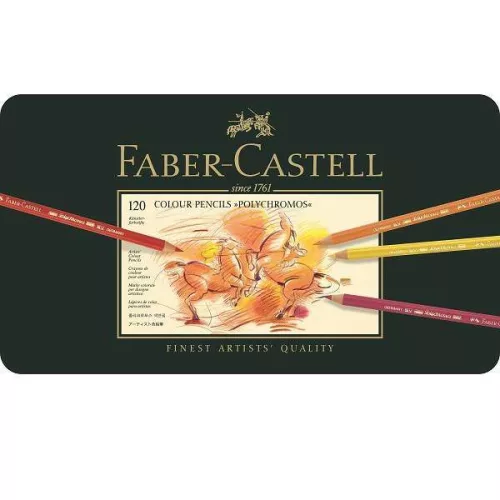 Faber-Castell Polychromos művész színesceruza készlet 120 db-os, fémdobozos