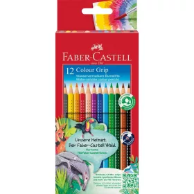   Faber-Castell Grip Színes Ceruza, papírdobozos - 12 darabos készlet