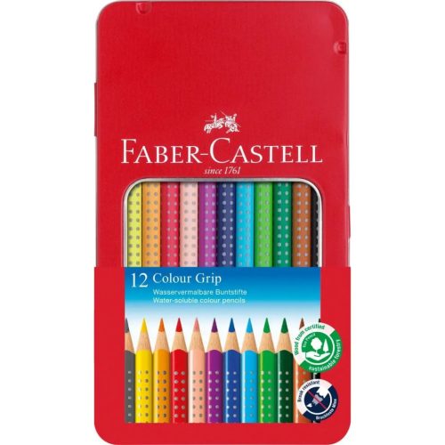 Faber-Castell Grip Színes Ceruza - 12 darabos készlet