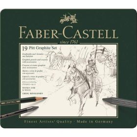   Faber-Castell Pitt grafitceruza készlet 19 db-os fém dobozban