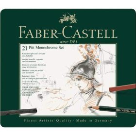 Faber-Castell Pitt Monochrome készlet, 21 db-os