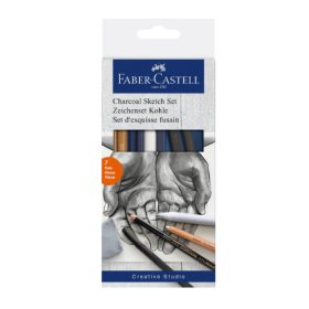   Faber-Castell szénceruza készlet vázlathoz és rajzoláshoz 7 db-os