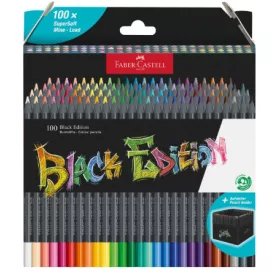  Faber-Castell Black Edition színes ceruza készlet, 100 db - papírdobozos