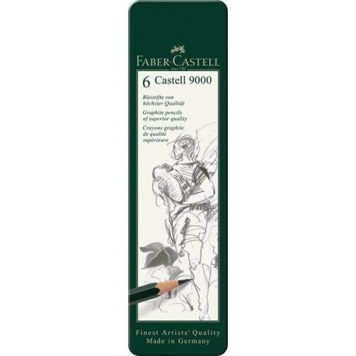 Faber-Castell CASTELL 9000, 6 db-os grafitceruza készlet