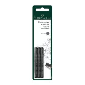 Faber-Castell préselt faszén készlet, 3 db, extra puha