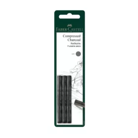 Faber-Castell préselt faszén készlet, 3 db, puha