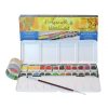Sennelier l'Aquarelle akvarell festék - 24 db-os, 1/2 szilkés fém dobozban