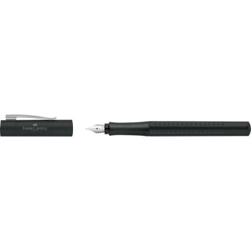 Faber-Castell GRIP 2011 töltőtoll F (vékony), több színben, Fekete