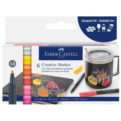 Faber-Castell Creative Studio Marker - 6 darabos készlet, virág színek
