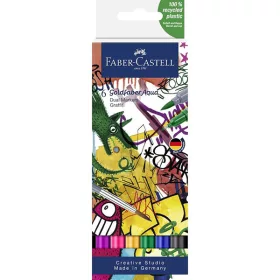   Faber-Castell Goldfaber Aqua kétvégű ecsetfilc, 6 db - graffiti