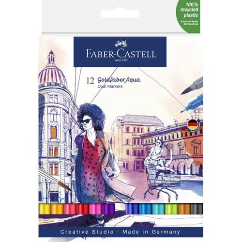 Faber-Castell Goldfaber Aqua kétvégű ecsetfilc, 24 db