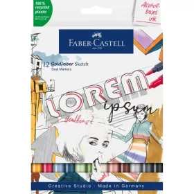 Faber-Castell Goldfaber alkoholos marker készlet - 12 db
