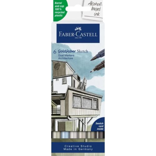 Faber-Castell Goldfaber alkoholos marker készlet -  6 db, Építészet
