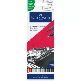   Faber-Castell Goldfaber alkoholos marker készlet -  6 db, Autó tervezés