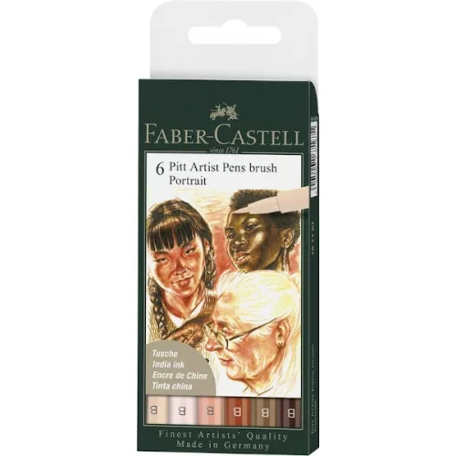 Faber-Castell ecsetfilc készlet 6 db-os (portré színek)