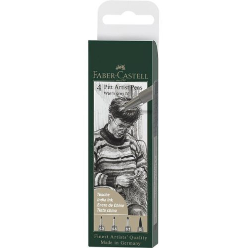 Faber-Castell Pitt Artist marker készlet, 4 db - meleg szürke