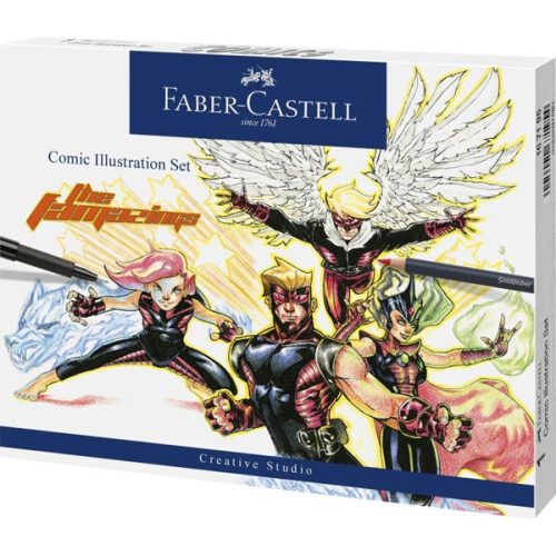 Faber-Castell képregény illusztráció készlet, 15 db-os