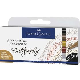 Faber-Castell Pitt kalligrafikus filckészlet, 6 db Faber-Castell Pitt kalligrafikus filckészlet, 6 db
