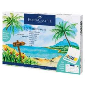   Faber-Castell Creative Studio akvarellkészlet 12 db-os - Trópusi színek