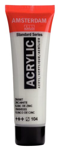 Talens Amsterdam Standard akril festék - 20 ml, 104 - Zinc White