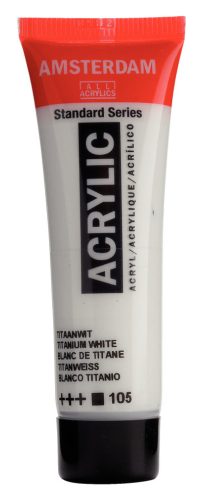 Talens Amsterdam Standard akril festék - 20 ml, 105 - Titanium White