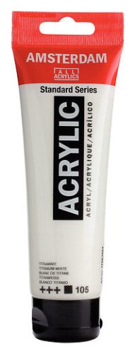 Talens Amsterdam Standard akril festék - 120 ml, 105 - Titanium White