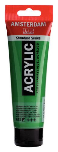 Talens Amsterdam Standard akril festék - 120 ml, 618 - Permanent Green light