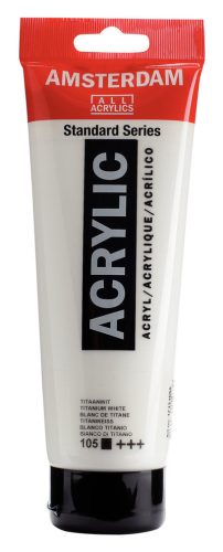 Talens Amsterdam Standard akril festék - 250 ml, 105 - Titanium White