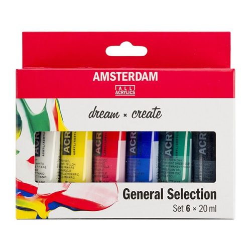 Talens Amsterdam akril festék készlet, 6 db-os