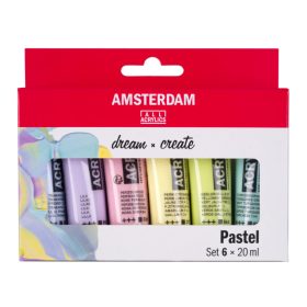 Talens Amsterdam akril festék készlet, 6 db-os - Pasztell