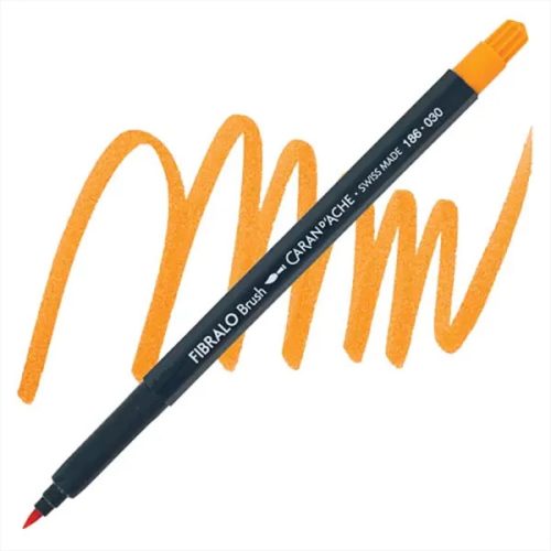 Caran d'Ache Fibralo Brush ecsetfilc színenként, 030 - Narancssárga