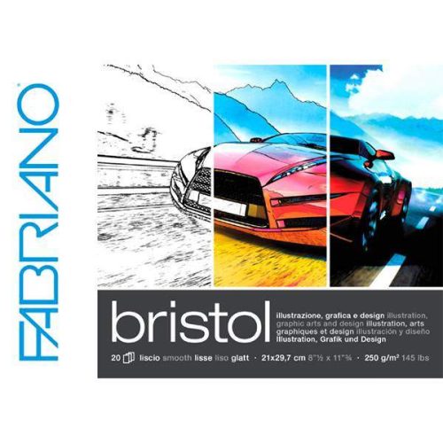 Fabriano Bristol rajztömb, 21x29,7 cm (A4)