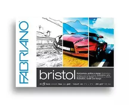 Fabriano Bristol rajztömb, 14,8x21 cm (A5)