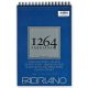Fabriano 1264 fekete lapos rajztömb - több méretben, 14,8x21 cm (A5)
