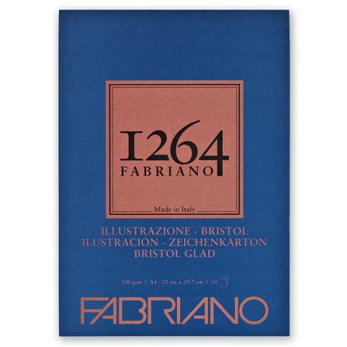 Fabriano 1264 Bristol tömb - több méretben, 21x29,7 cm (A4)