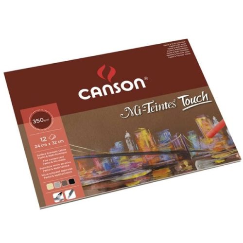 Canson Mi-Teintes Touch pasztellpapír tömb, 360 g, 12 lap, több méretben, 24x32 cm