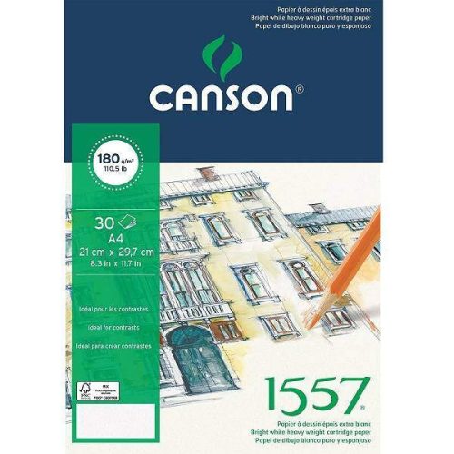Canson 1557 rajztömb, 180g, 30 lap, 14,8x21 cm (A5)