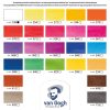 Talens Van Gogh akvarell festék 24 db-os készlet, botanical