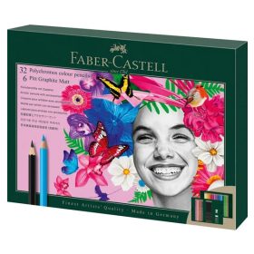   Faber-Castell Polychromos & Pitt Graphite Matt készlet - 40 db