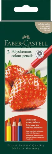 Faber-Castell Polychromos művész színesceruza készlet, 3 db-os - Eper